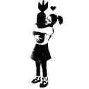 Ilustración decorativa de música urbana con elementos gráficos abstractos